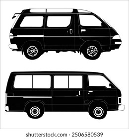 Vehicle car silhouette shape drawing Vol 09