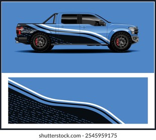 Vector de diseño de envoltura de coche de vehículo Gráficos para coche Van Truck 