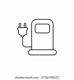 vehicle charge icon sign vector