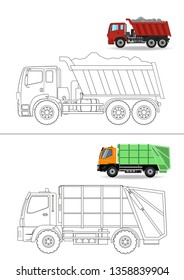 vehicle coloring book