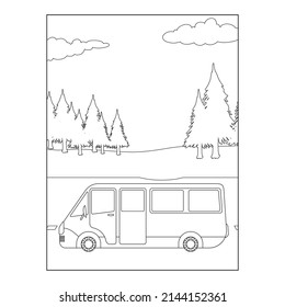 Vehicle Coloring Pages. Cute and funny coloring page of a steam Locomotive. Provides hours of coloring fun for children. To color this page is very easy. Suitable for little kids and toddlers.