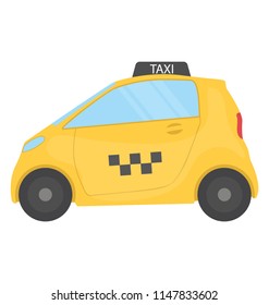 
A vehicle in conventional cab color with checked sticker denoting cab icon
