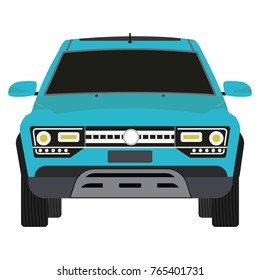 Vehicle design over white background, vector illustration.