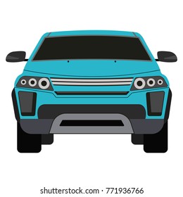 Vehicle design over white background, vector illustration.