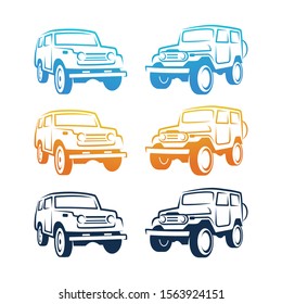 Vehicle Flat Minimalist Vector Design