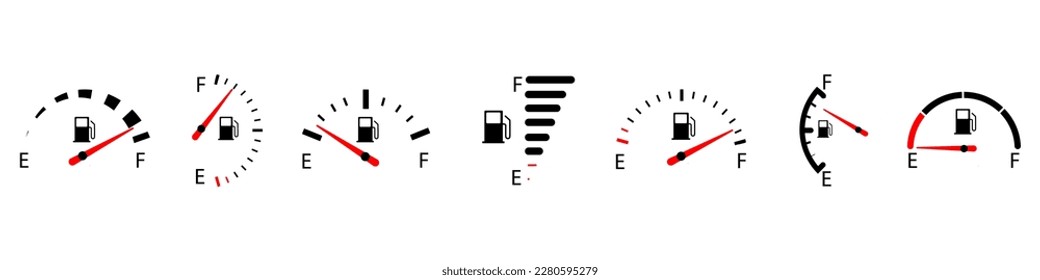 Vehicle fuel meter Gasoline dial 