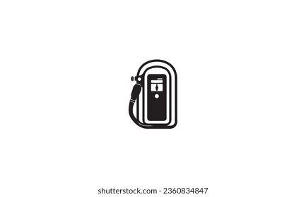 vehicle Fuel Pump black Vector Icon on white background