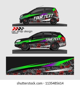 vehicle graphic kit. abstract lines with camouflage background for car vinyl sticker wrap