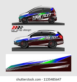 vehicle graphic kit. abstract lines with camouflage background for car vinyl sticker wrap