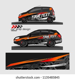 vehicle graphic kit. abstract lines with camouflage background for car vinyl sticker wrap