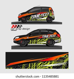 vehicle graphic kit. abstract lines with camouflage background for car vinyl sticker wrap