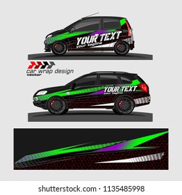 vehicle graphic kit. abstract lines with camouflage background for car vinyl sticker wrap