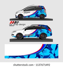 vehicle graphic kit. abstract lines with camouflage background for car vinyl sticker wrap