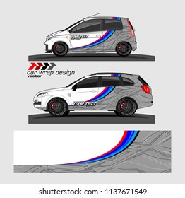 vehicle graphic kit. abstract lines with camouflage background for car vinyl sticker wrap