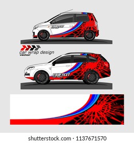 vehicle graphic kit. abstract lines with camouflage background for car vinyl sticker wrap