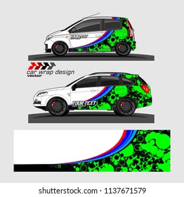 vehicle graphic kit. abstract lines with camouflage background for car vinyl sticker wrap