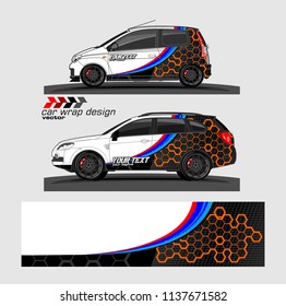 vehicle graphic kit. abstract lines with camouflage background for car vinyl sticker wrap