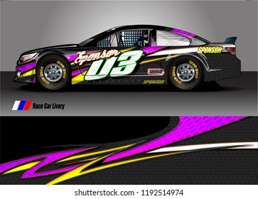 vehicle graphic kit. abstract lines with camouflage background for race car, van and pickup truck vinyl sticker wrap