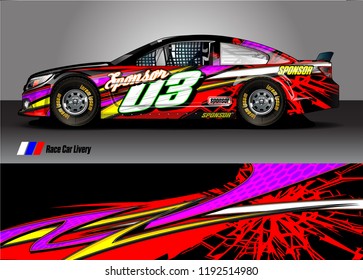 vehicle graphic kit. abstract lines with camouflage background for race car, van and pickup truck vinyl sticker wrap