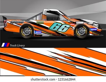 vehicle graphic kit. abstract lines with camouflage background for race car, van and pickup truck vinyl sticker wrap