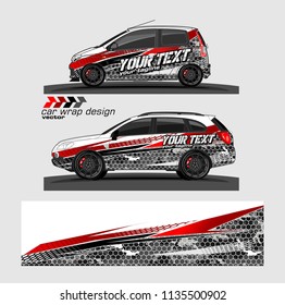 vehicle graphic kit design vector. abstract lines with camouflage background for car vinyl sticker wrap