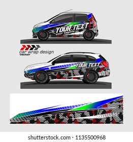 vehicle graphic kit design vector. abstract lines with camouflage background for car vinyl sticker wrap