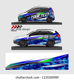 vehicle graphic kit design vector. abstract lines with camouflage background for car vinyl sticker wrap