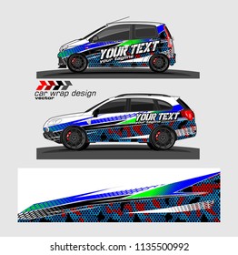 vehicle graphic kit design vector. abstract lines with camouflage background for car vinyl sticker wrap