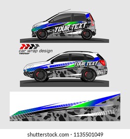 vehicle graphic kit design vector. abstract lines with camouflage background for car vinyl sticker wrap