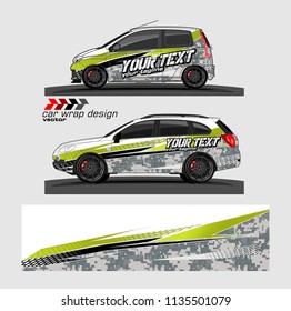 vehicle graphic kit design vector. abstract lines with camouflage background for car vinyl sticker wrap
