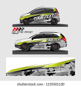 vehicle graphic kit design vector. abstract lines with camouflage background for car vinyl sticker wrap