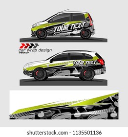 vehicle graphic kit design vector. abstract lines with camouflage background for car vinyl sticker wrap