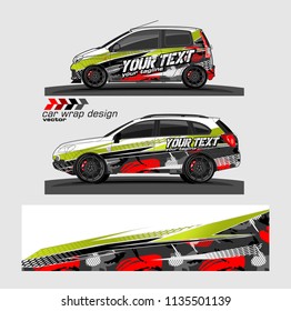 vehicle graphic kit design vector. abstract lines with camouflage background for car vinyl sticker wrap