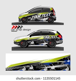 vehicle graphic kit design vector. abstract lines with camouflage background for car vinyl sticker wrap