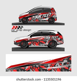 vehicle graphic kit design vector. abstract lines with camouflage background for car vinyl sticker wrap