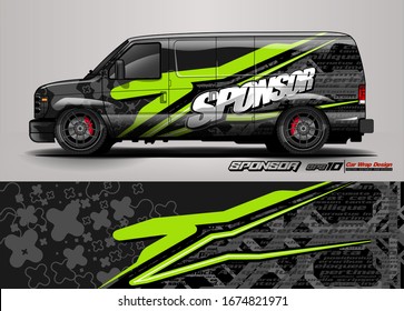 vehicle graphic kit vector. Modern abstract background for car wrap branding and automobile sticker decals livery 