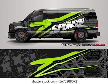 vehicle graphic kit vector. Modern abstract background for car wrap branding and automobile sticker decals livery 
