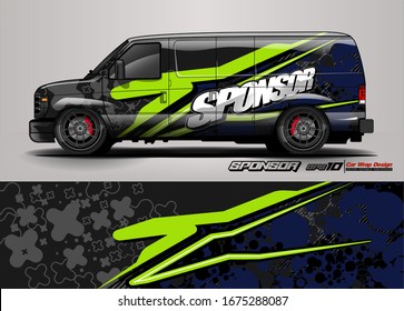 vehicle graphic kit vector. Modern abstract background for car wrap branding and automobile sticker decals livery 
