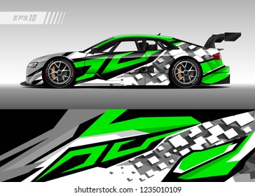 Racing Car Wrap Design Vector Graphic Stock Vector (Royalty Free ...