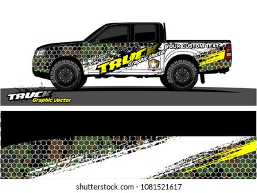 vehicle graphic vector. abstract grunge background design for vehicle vinyl wrap and car branding 