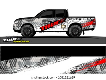 vehicle graphic vector. abstract grunge background design for vehicle vinyl wrap and car branding 
