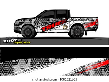vehicle graphic vector. abstract grunge background design for vehicle vinyl wrap and car branding 