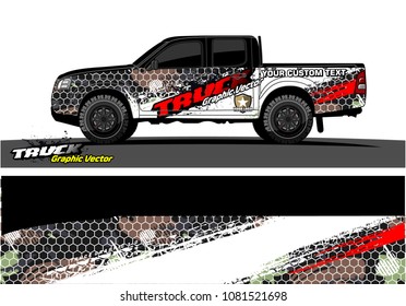 vehicle graphic vector. abstract grunge background design for vehicle vinyl wrap and car branding 