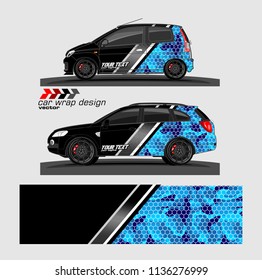 vehicle graphic vector kit. abstract lines with camouflage background for car vinyl sticker wrap