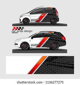 vehicle graphic vector kit. abstract lines with camouflage background for car vinyl sticker wrap