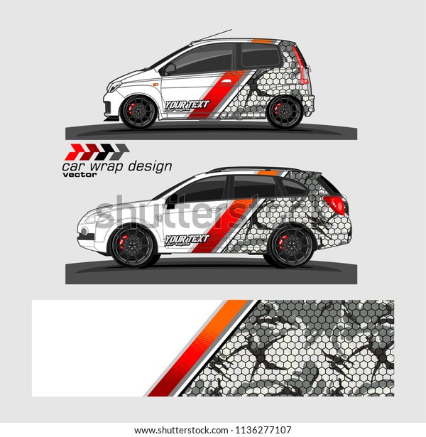 vehicle graphic vector kit.\
abstract lines with camouflage background for car vinyl sticker\
wrap