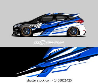 Vehicle graphic wrap design.  Abstract racing background for wrap vehicles, race cars, cargo vans, pickup trucks and livery.