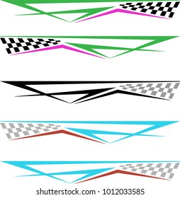 Vehicle Graphics, Stripe : Vinyl Ready Vector Art