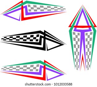 Vehicle Graphics, Stripe : Vinyl Ready Vector Art