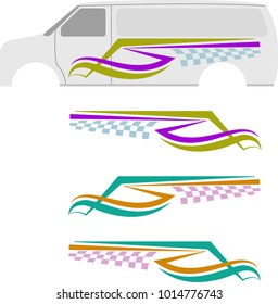 Vehicle Graphics, Stripe : Vinyl Ready Vector Art